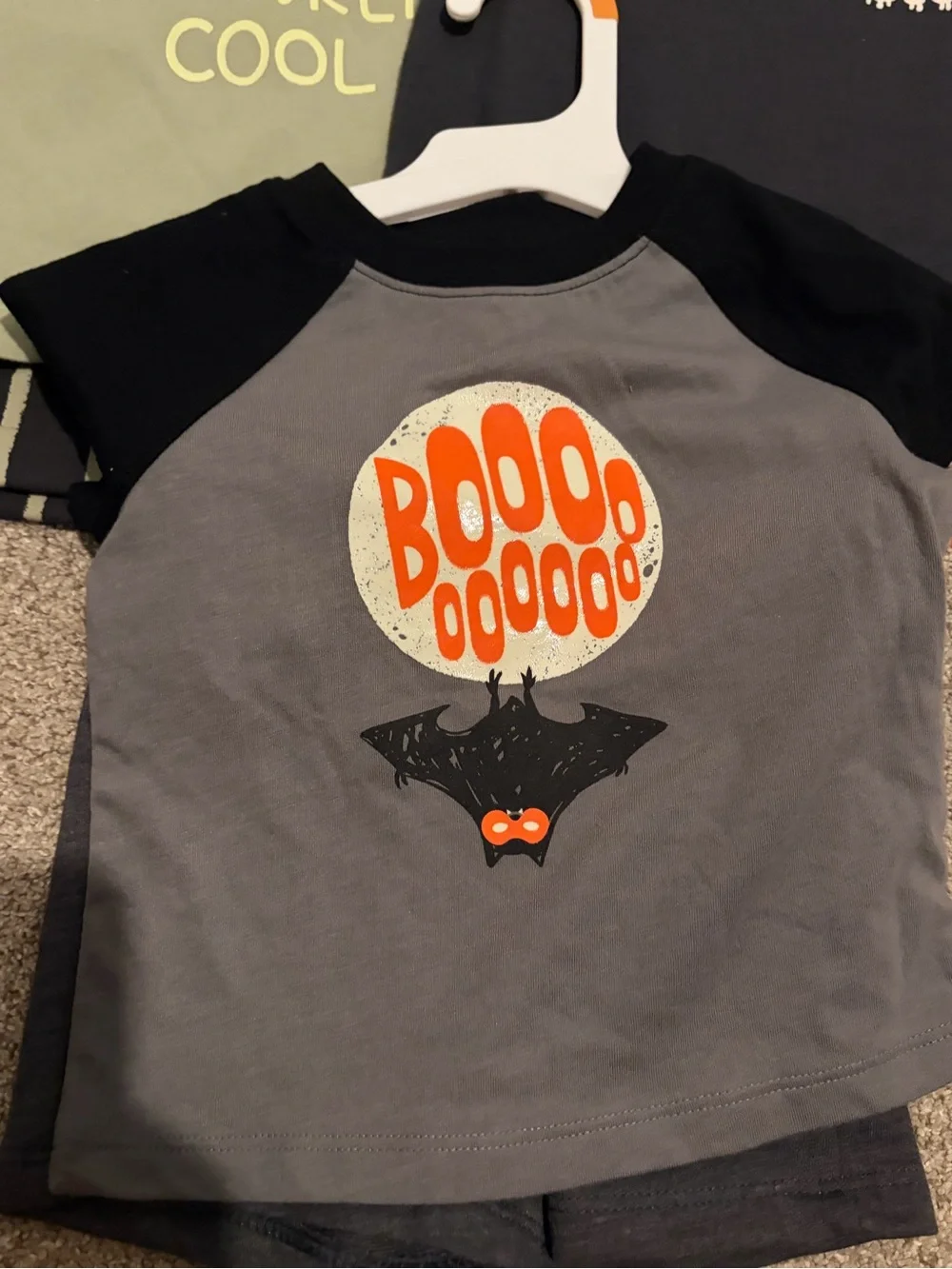 NWT Lot of Cat & Jack Halloween Tee Set